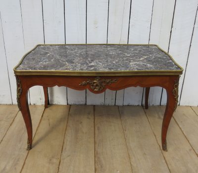 French Marble Top Coffee Table - Image 4