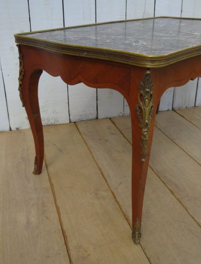 French Marble Top Coffee Table - Image 3