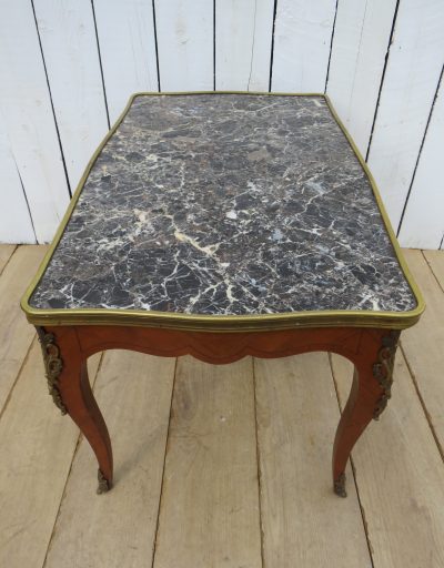 French Marble Top Coffee Table - Image 7