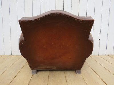 1940's French Leather Club Chair - Image 6