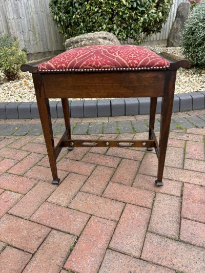 Arts & Crafts Walnut Piano Stool - Image 6