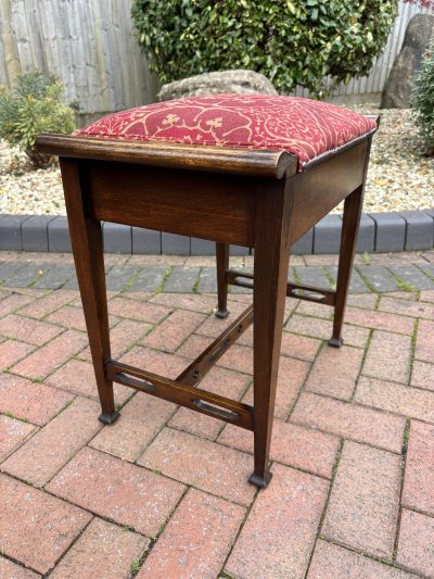 Arts & Crafts Walnut Piano Stool - Image 3