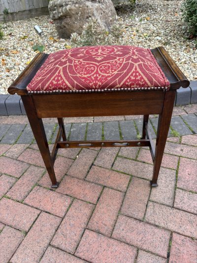 Arts & Crafts Walnut Piano Stool - Image 5