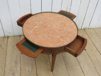 French Marble Top Gueridon Games Table - Image 2