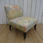 Antique French Napoleon III Chauffeuse Slipper Chair Antique Chairs