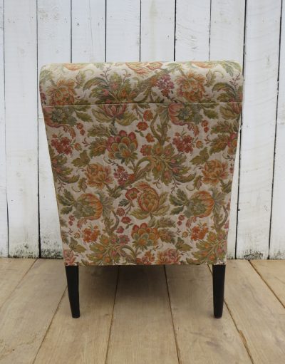 Antique French Scroll Top Napoleon III Slipper Chair - Image 6
