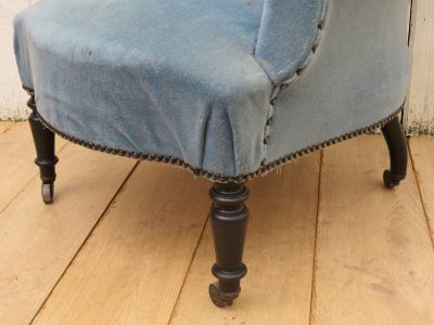 Antique French Napoleon III Tub Armchair - Image 4