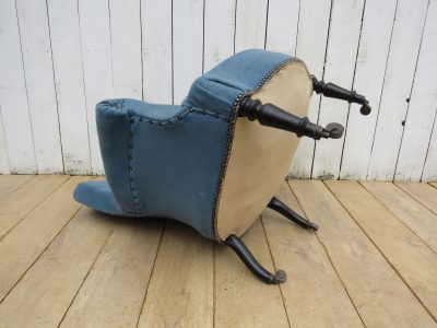 Antique French Napoleon III Tub Armchair - Image 7