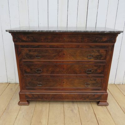 Antique French Marble Top Chest Of Drawers