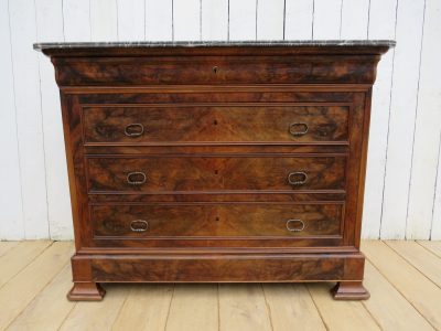Antique French Marble Top Chest Of Drawers - Image 15