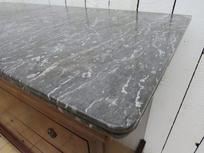 Antique French Marble Top Chest Of Drawers - Image 11