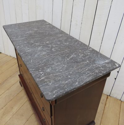 Antique French Marble Top Chest Of Drawers - Image 2