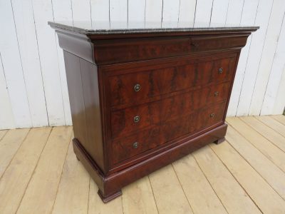 Antique French Marble Top Chest Of Drawers - Image 10