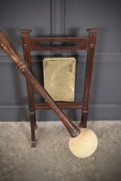 Oak & Brass Dinner Gong - Image 4
