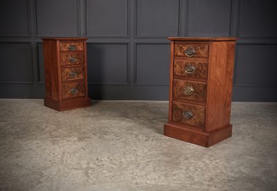 Pair of Walnut Bedside Chests