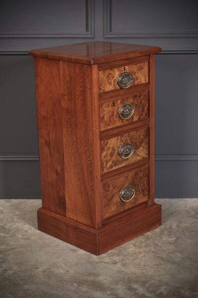 Pair of Walnut Bedside Chests - Image 2
