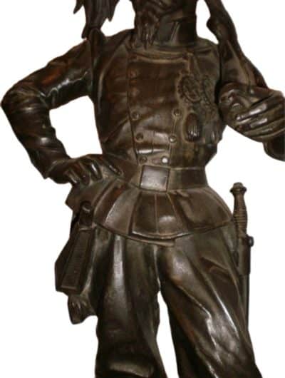 19th Century Large American Confederate Soldier Sculpture - Image 4