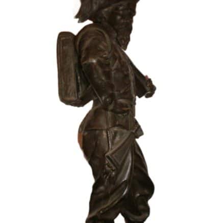 19th Century Large American Confederate Soldier Sculpture - Image 5