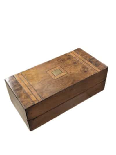 Antique English Wooden Writing Box - Image 7
