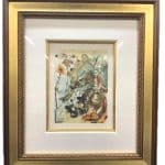 SALVADOR DALI, Heaven Canto Divine Comedy 26, With CERTIFIKAT… Antique Art