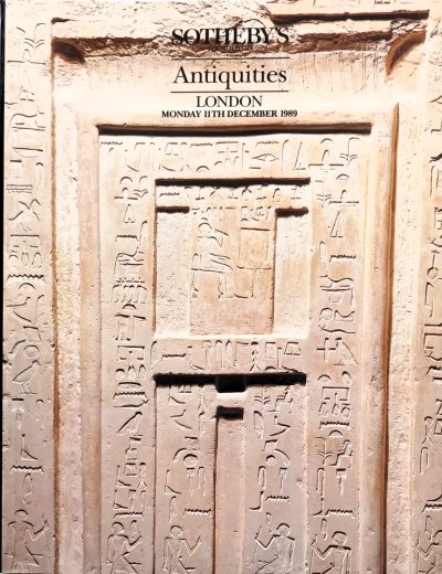 Sotheby’s ~ Antiquities ~ London ~ 11. 12. 1989