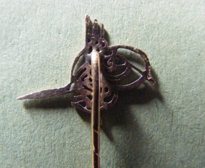 Rare Beautiful 14k solid gold Ottoman Tughra Turban Pin 100 years old - Image 2