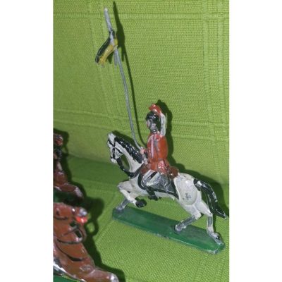 Antique Pewter Cavalry Soldiers, 10 piece. - Image 9