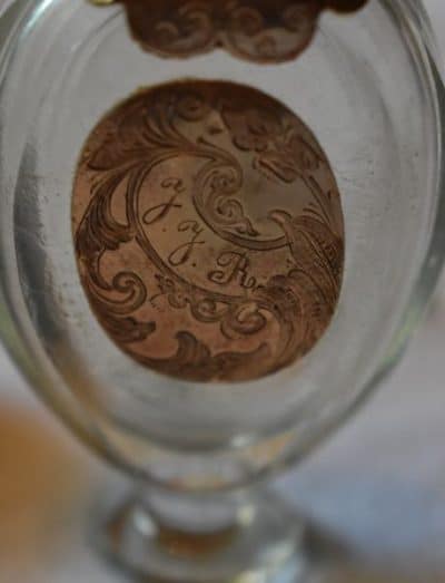 Antique French Perfume Bottle Encrusted With Gold, Jen Jacques Rousseau. - Image 8