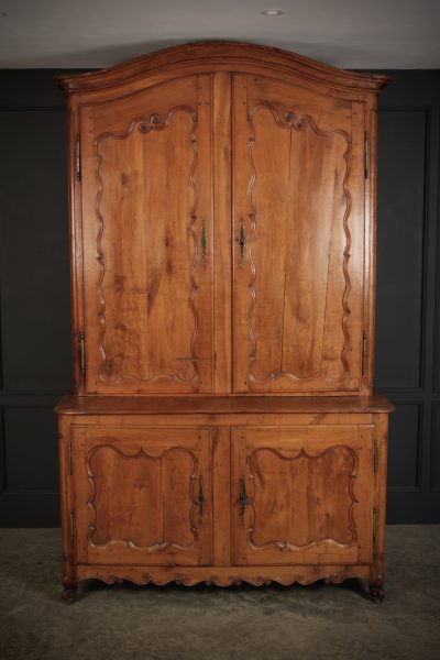 Large 18th Century Cherry Wood Cabinet - Image 2