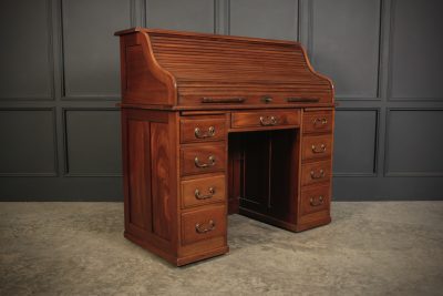 Walnut Roll Top Desk
