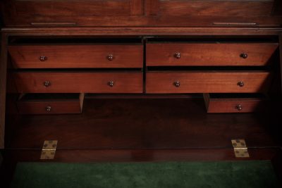 George III Mahogany Bureau Bookcase - Image 8
