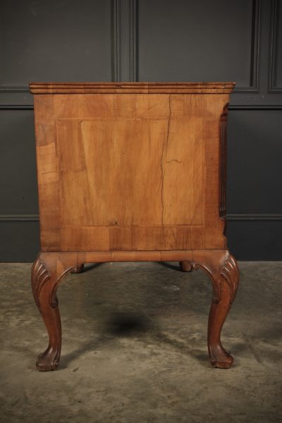 Queen Anne Walnut Low Chest Of Drawers - Image 4