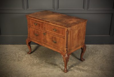 Queen Anne Walnut Low Chest Of Drawers - Image 10
