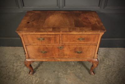 Queen Anne Walnut Low Chest Of Drawers - Image 11