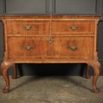 Queen Anne Walnut Low Chest Of Drawers 18th century chest of drawers Antique Chest Of Drawers