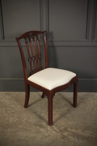 Set Of 8 Mahogany Chippendale Style Dining Chairs - Image 14