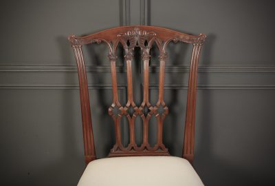 Set Of 8 Mahogany Chippendale Style Dining Chairs - Image 18