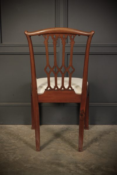 Set Of 8 Mahogany Chippendale Style Dining Chairs - Image 23