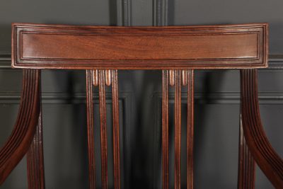 Pair Of George III Mahogany & Leather Chairs - Image 12