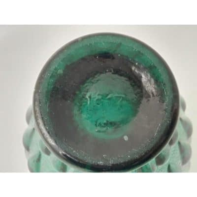 Mid 20th Century Murano Emerald Glass Vase - Image 7