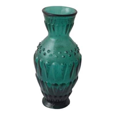 Mid 20th Century Murano Emerald Glass Vase
