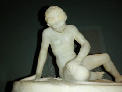 19th Century Marble Warrior Sculpture - Image 9