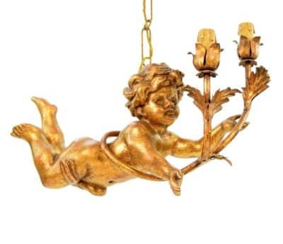 Mid 20th Century Italian Wooden Hanging Light - Image 4