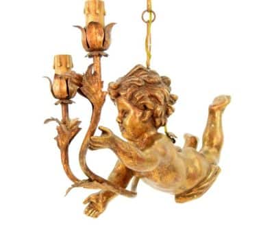 Mid 20th Century Italian Wooden Hanging Light - Image 2