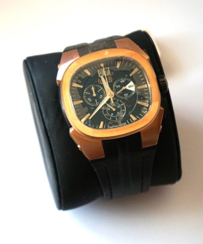 Vintage Breil Milano Chronometer Watch With Leather Strap & Boxed - Image 2