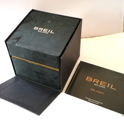 Vintage Breil Milano Chronometer Watch With Leather Strap & Boxed - Image 16