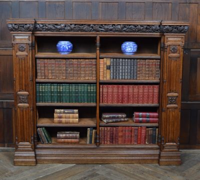 Victorian Oak Open Bookcase SAI3569