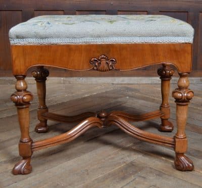 Victorian Walnut Stool SAI3201 - Image 6