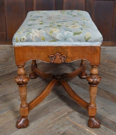 Victorian Walnut Stool SAI3201 - Image 3