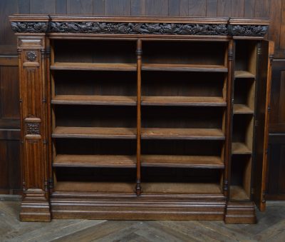 Victorian Oak Open Bookcase SAI3569 - Image 7